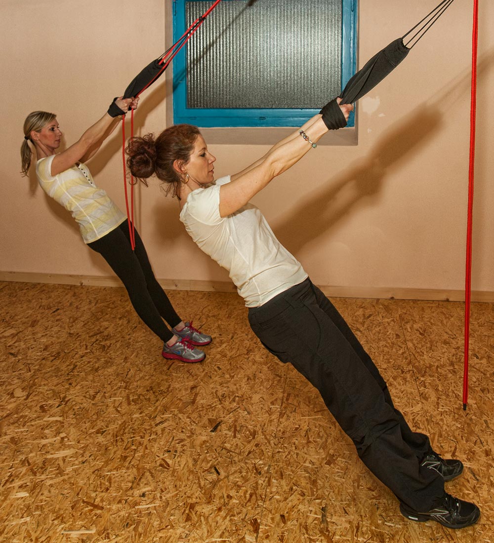 Slings Training Schlingen und Schlaufentraining Ganzkörpertraining mit dem eigenen Körpergewicht im Medisports in Hockenheim